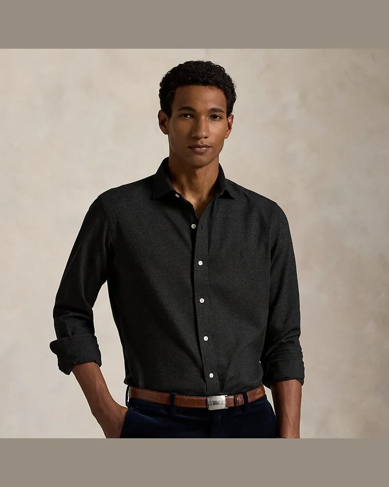 Ralph Lauren Custom-Fit Performance-Hemd aus Twill Grey