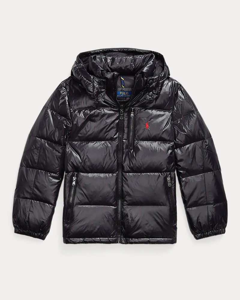 Ralph Lauren Daunenjacke Gorham mit glänzendem Finish Black