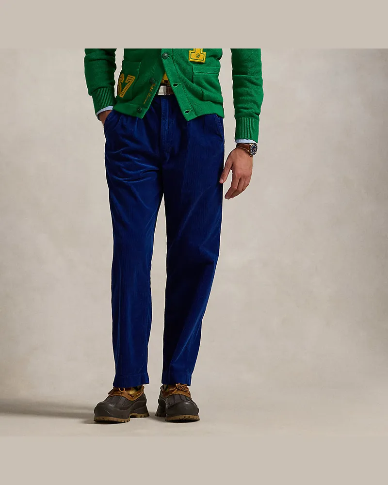 Ralph Lauren Hose Polo Prepster aus Kordsamt Blue