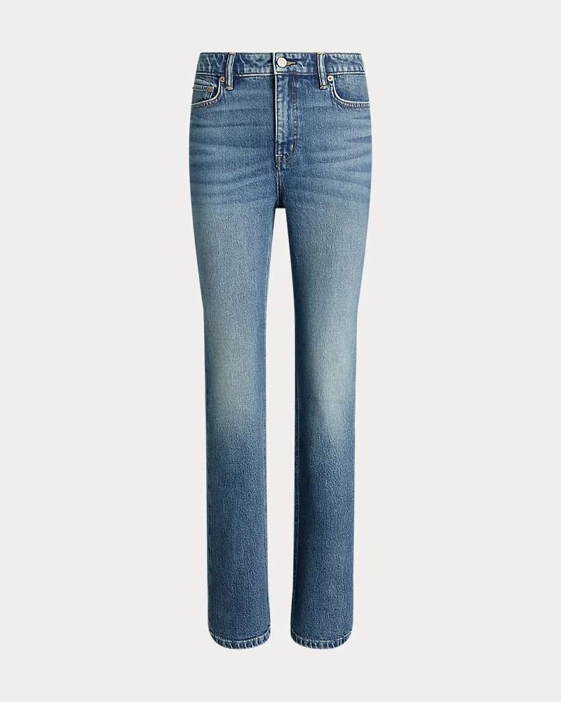 Ralph Lauren Bootcut-Jeans mit hoher Leibhöhe Blue