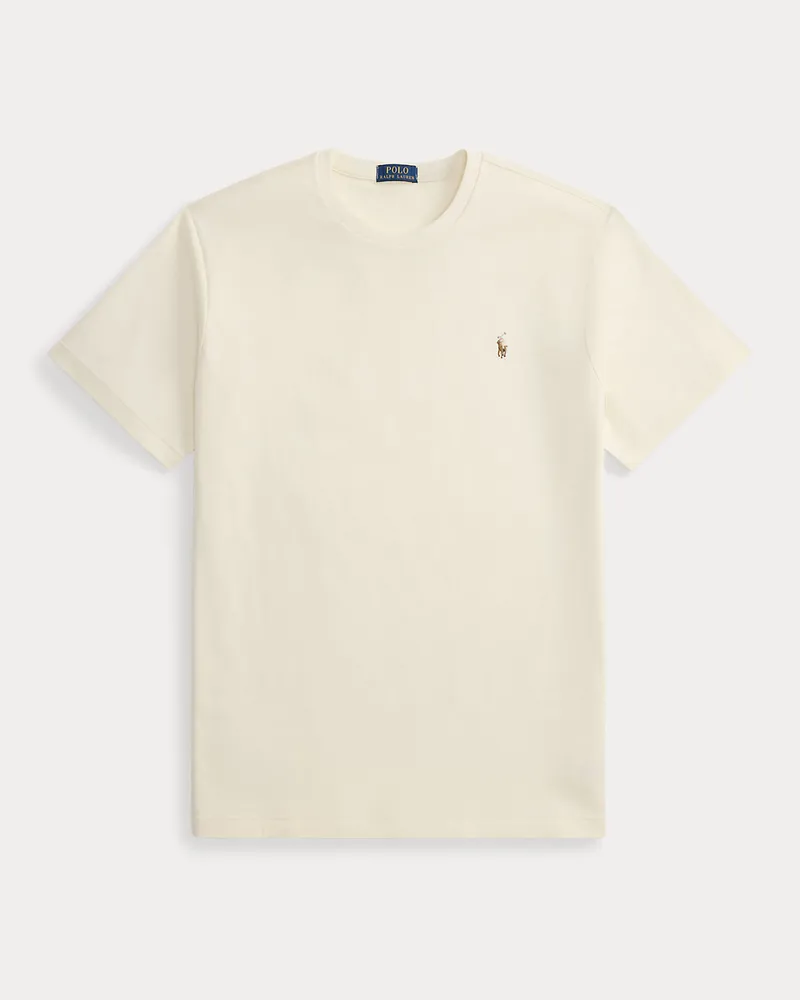 Ralph Lauren Große Größen - Rundhals-T-Shirt aus weicher Baumwolle Cream