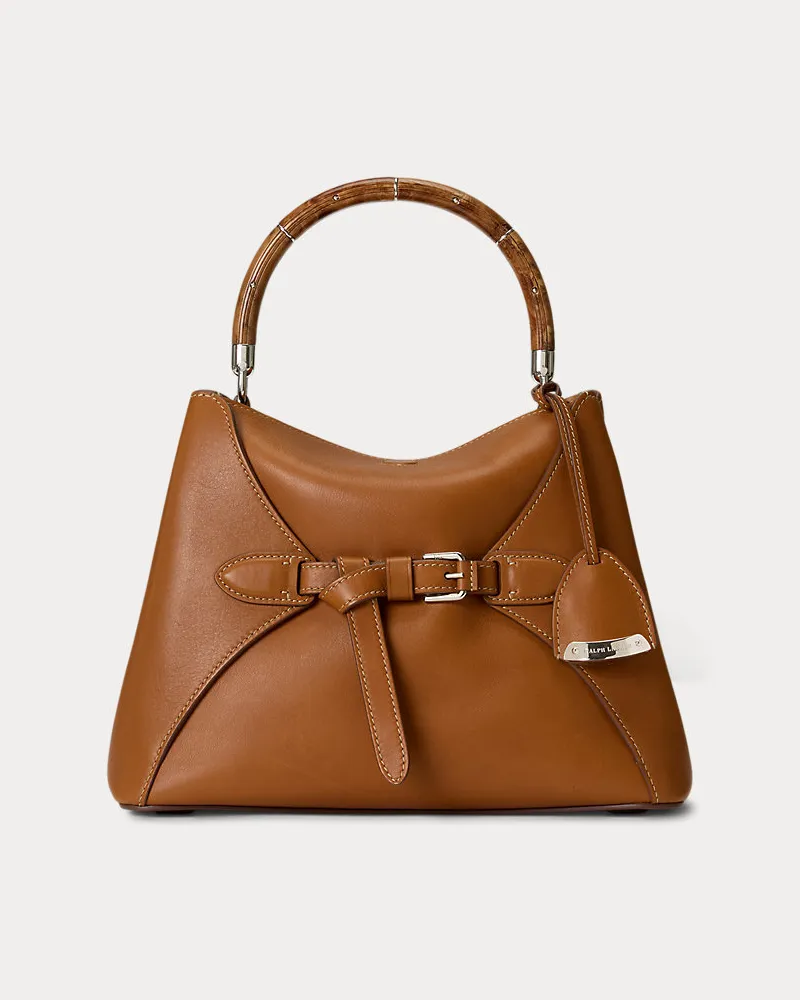 Ralph Lauren Die Kalbsledertasche  Ralph Lauren mit Griff Brown