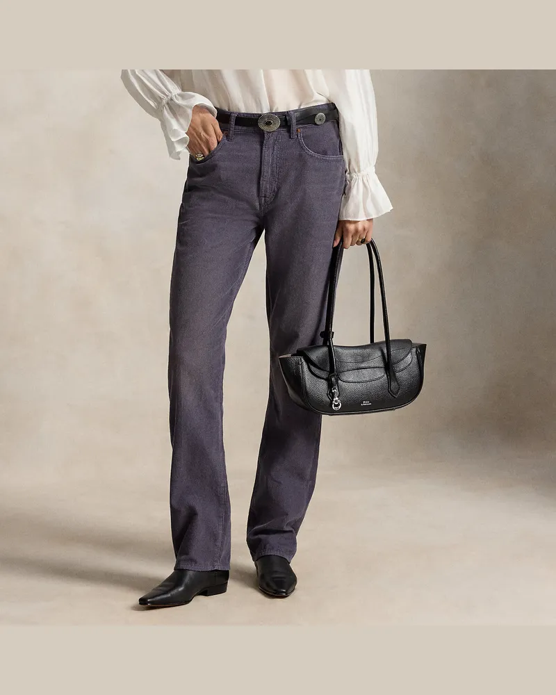 Ralph Lauren Relaxed-Straight-Fit Hose aus Kordsamt Purple