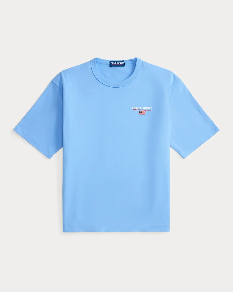 Ralph Lauren Relaxed-Fit Jersey-T-Shirt Polo Sport Blue