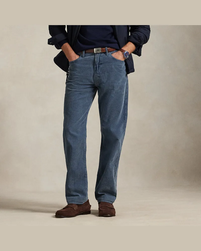 Ralph Lauren Straight-Fit Kordsamthose Blue