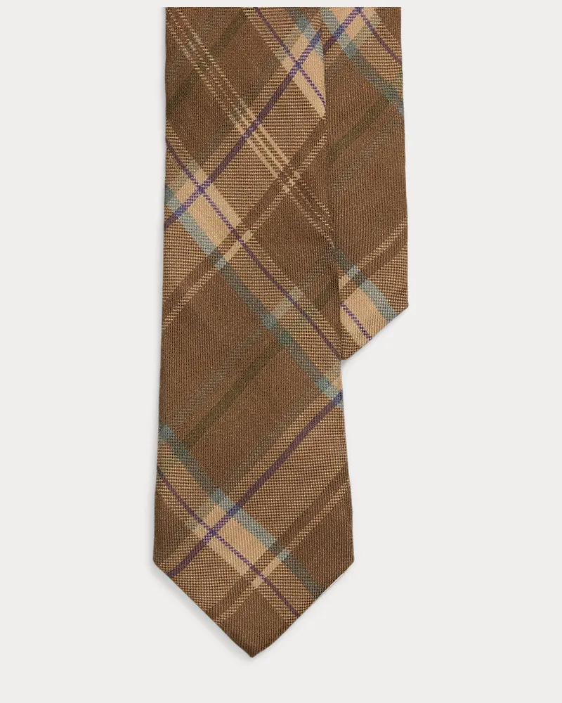 Ralph Lauren Krawatte aus Kaschmir und Seide Brown