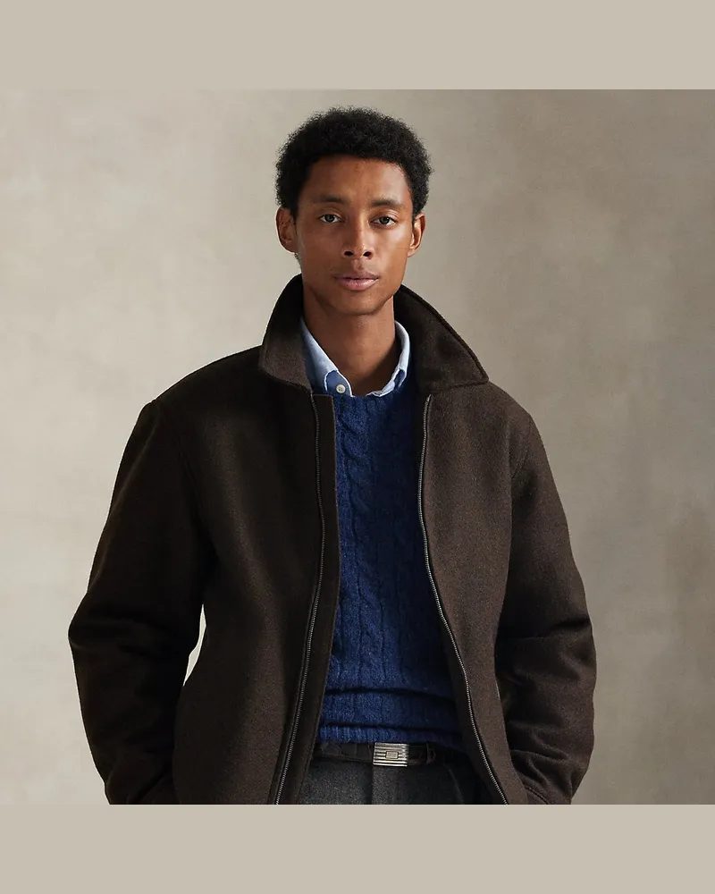 Ralph Lauren Die Jacke Langdon aus Wolle Brown