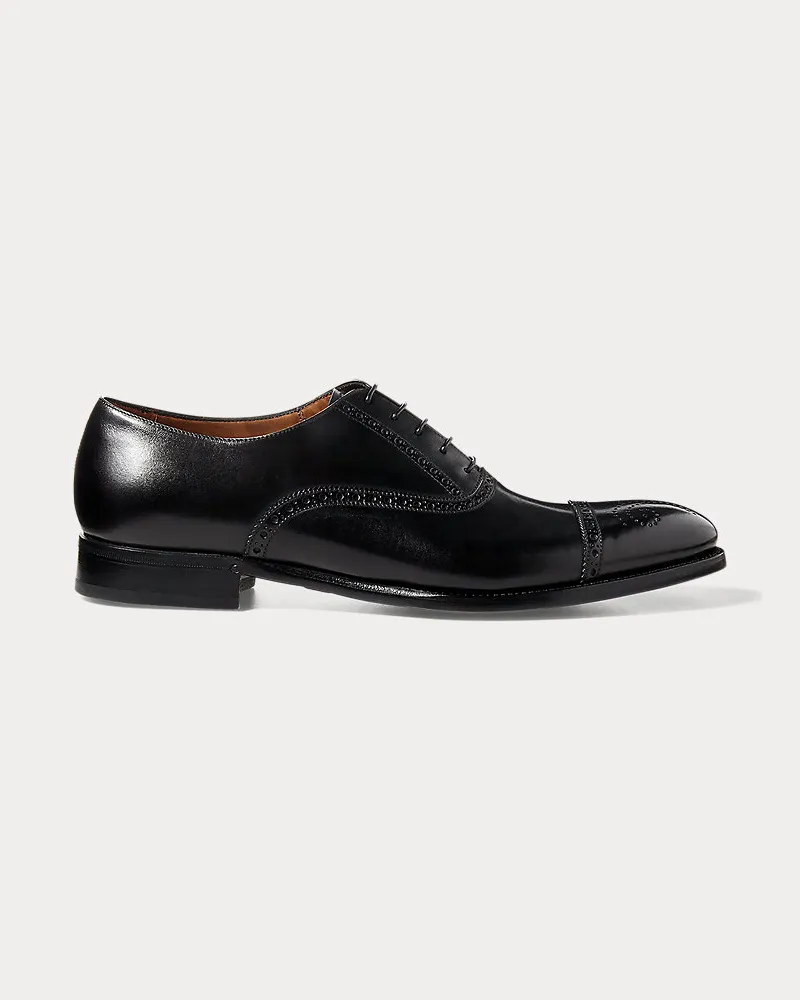 Ralph Lauren Cap-Toe-Schuh Denver Black