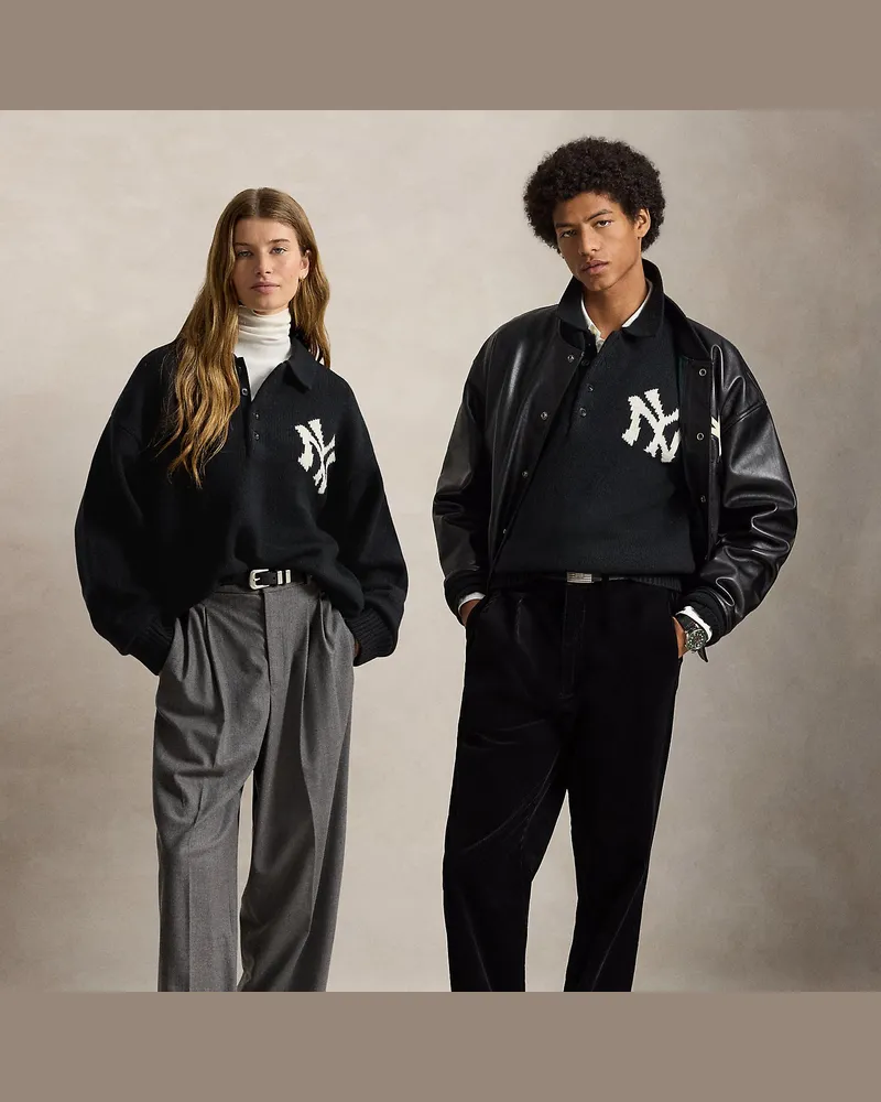 Ralph Lauren Pullover Polo  Ralph Lauren Lauren Yankees Black