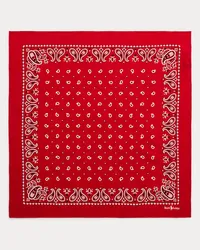 Ralph Lauren Baumwollbandana mit Paisley-Motiv Red