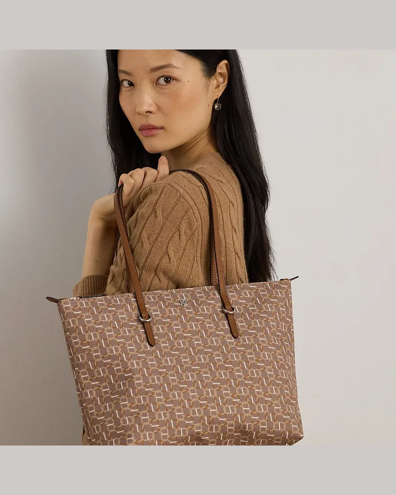 Ralph Lauren Mittelgroße Nylon-Tragetasche Keaton Multi