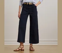 Chinohose in 3/4-Länge mit weitem Bein