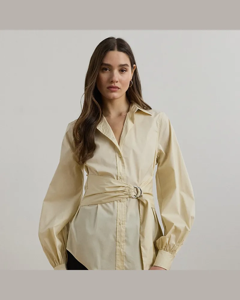 Ralph Lauren Hemd mit Schnürung vorne Tan