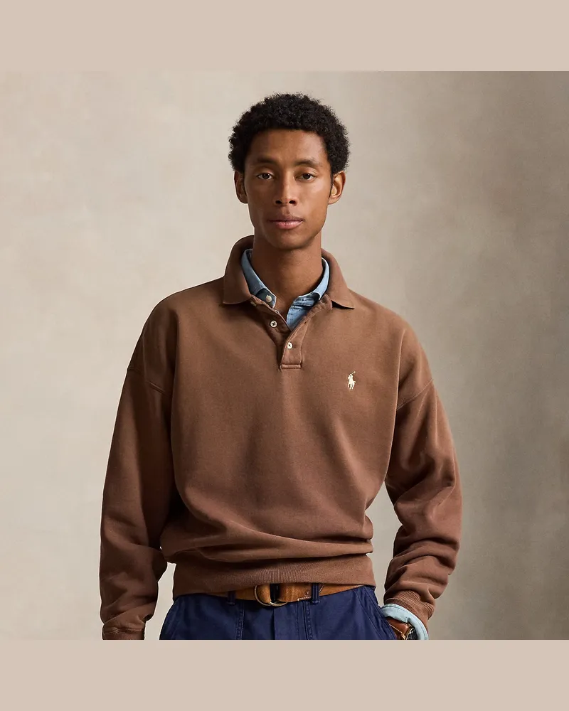 Ralph Lauren Vintage-Fit Sweatshirt mit Polokragen Brown