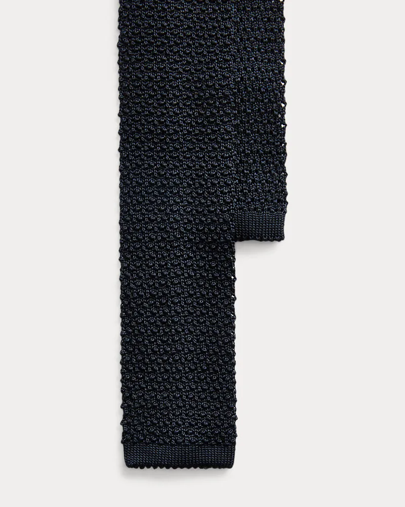 Ralph Lauren Strickkrawatte aus Seide Blue