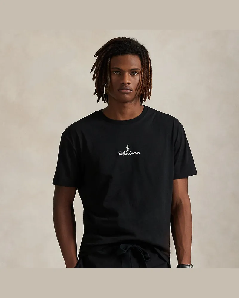 Ralph Lauren Classic-Fit Jersey-T-Shirt mit Logo Black