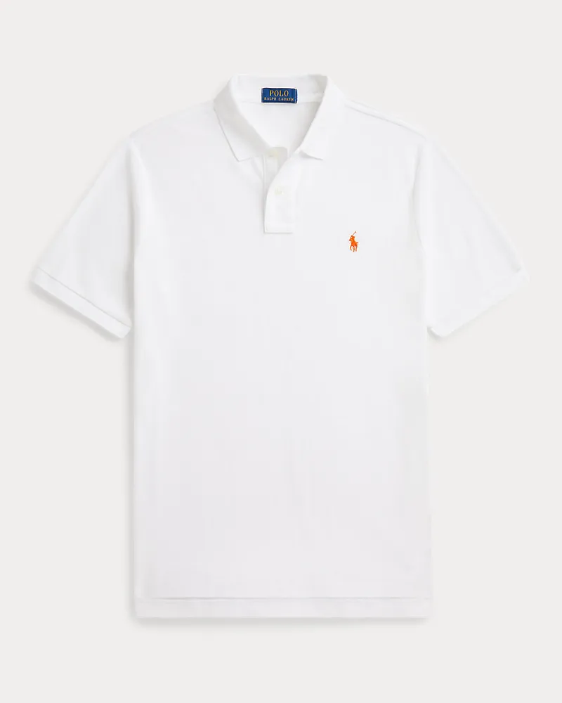 Ralph Lauren Classic-Fit Poloshirt aus Piqué White