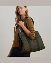 Ralph Lauren Extragroße Tragetasche Stevie aus Nylon Green