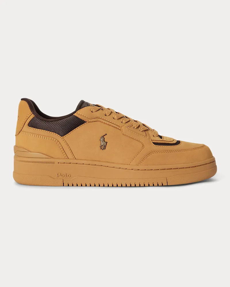 Ralph Lauren Sneaker Open Masters mit Nubukbahnen Tan