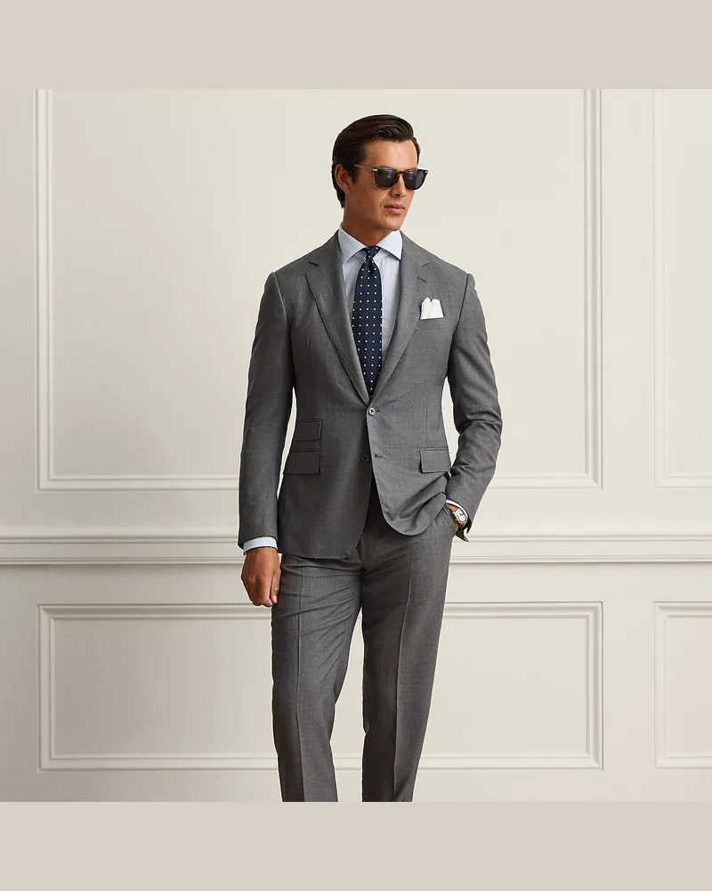 Ralph Lauren Anzug Kent mit Nagelkopfmuster Grey