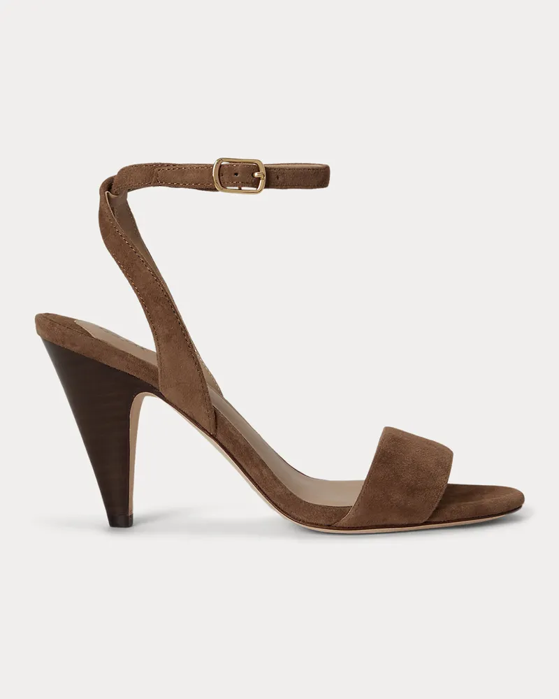 Ralph Lauren Sandale Gracy aus Schafswildleder Brown