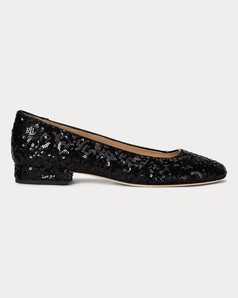 Ralph Lauren Ballerina Emellie mit Pailletten Black