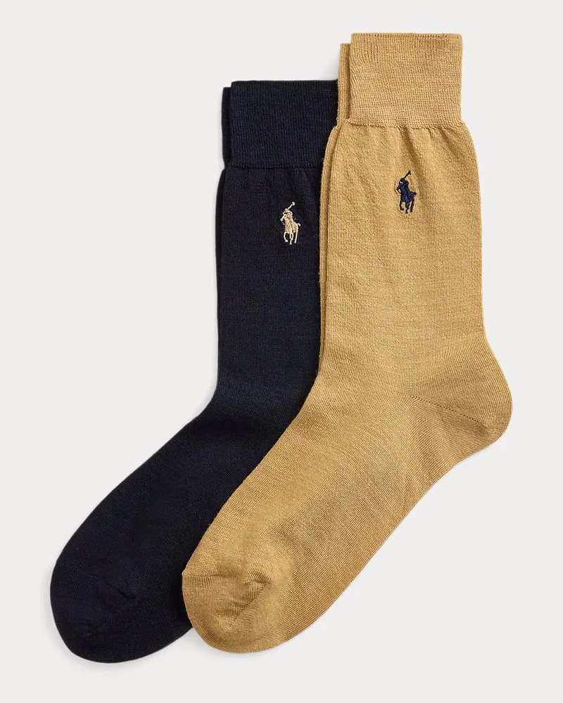 Ralph Lauren 2er-Pack Anzugsocken mit Pony Tan