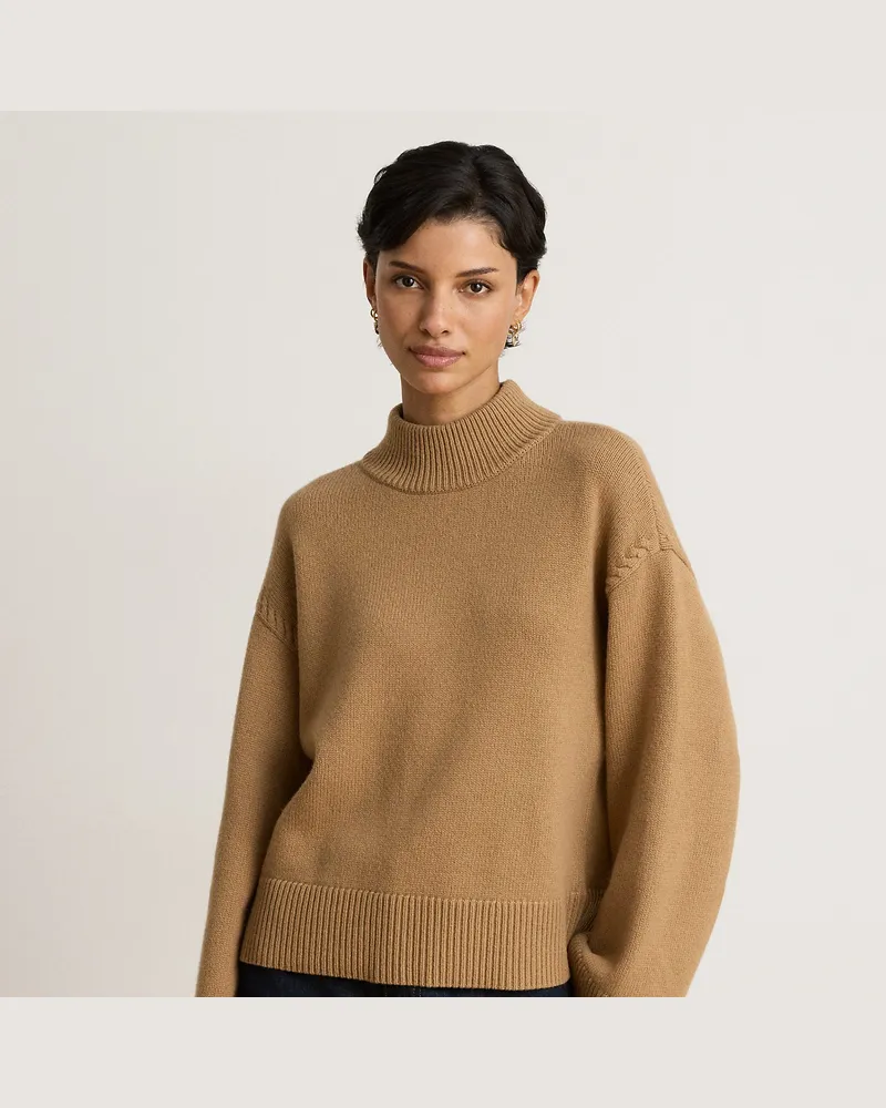 Ralph Lauren Pullover mit Halbrollkragen Tan