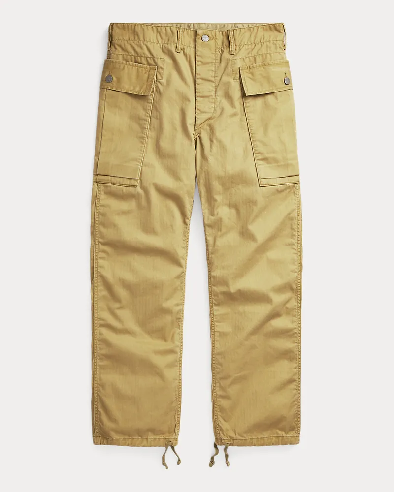 Ralph Lauren Cargohose aus Fischgrat-Twill Tan