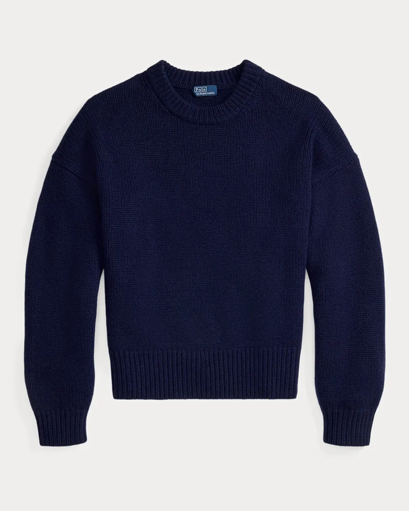 Ralph Lauren Rundhalspullover aus Kaschmir Blue