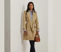 Kurzgrößen - Zweireihiger Trenchcoat mit Baumwolle