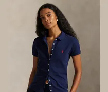 Poloshirt mit Knopfleiste