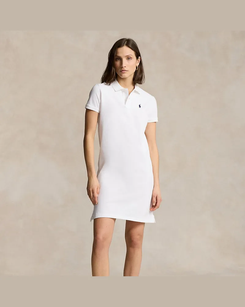Ralph Lauren Polokleid aus Baumwollpiqué White