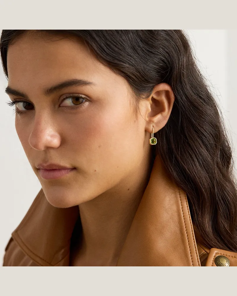 Ralph Lauren Vergoldete Ohrhänger mit Ziersteinen Gold