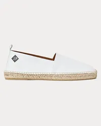 Ralph Lauren Segeltuch-Espadrille Bowsworth White