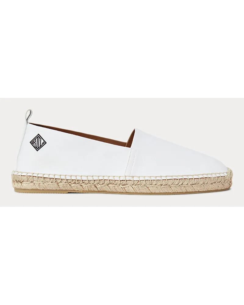 Ralph Lauren Segeltuch-Espadrille Bowsworth White