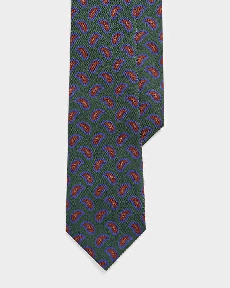 Ralph Lauren Tannen-Krawatte aus Seidentwill Green