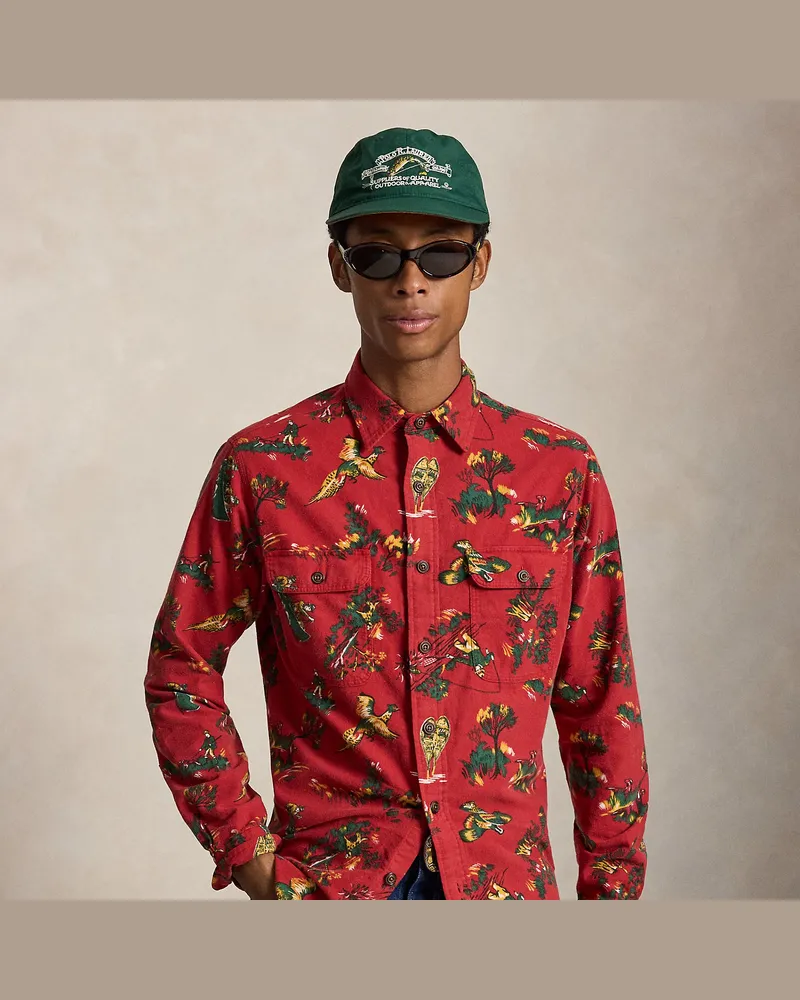 Ralph Lauren Classic-Fit Flanellhemd mit Druck Multi
