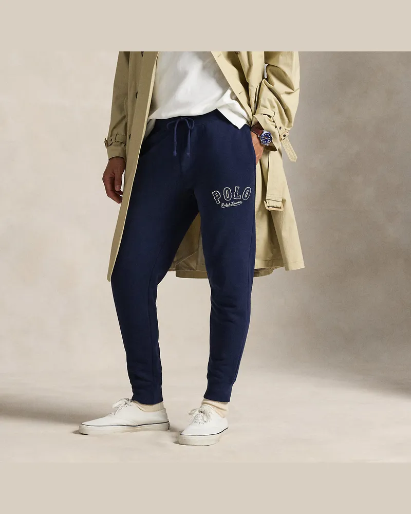 Ralph Lauren Fleece-Jogginghose RL mit Western-Logo Blue