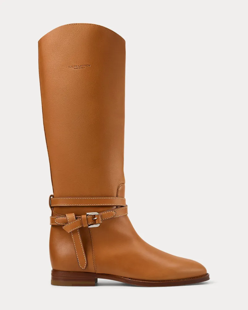 Ralph Lauren Stiefel Donnely aus Kalbsleder Brown