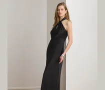 Neckholder-Abendkleid aus Satin