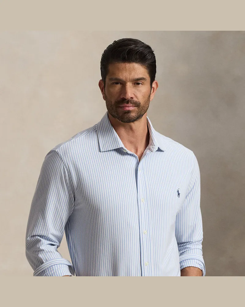 Ralph Lauren Große Größen - Gestreiftes Stretch-Oxfordhemd Blue