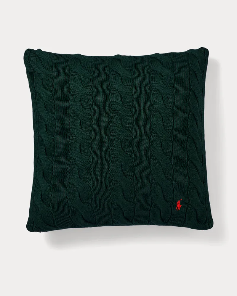 Ralph Lauren Home Wurfkissen Hanley mit Zopfmuster Green