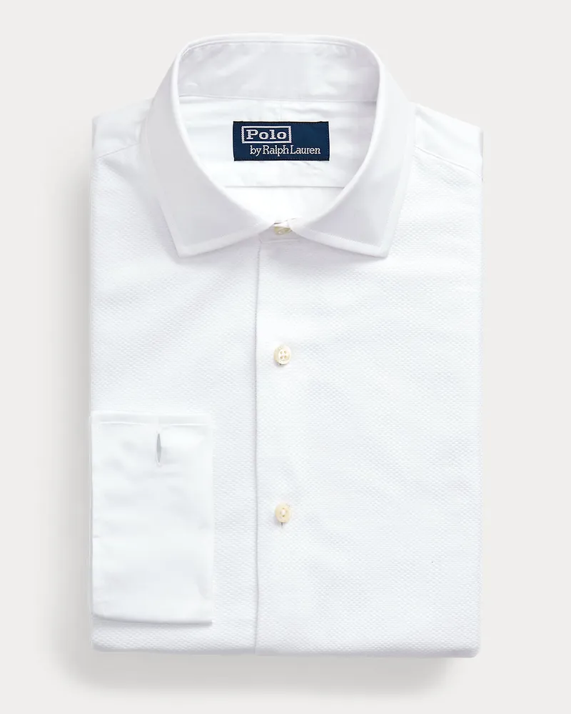 Ralph Lauren Smokinghemd mit Umschlagmanschetten White