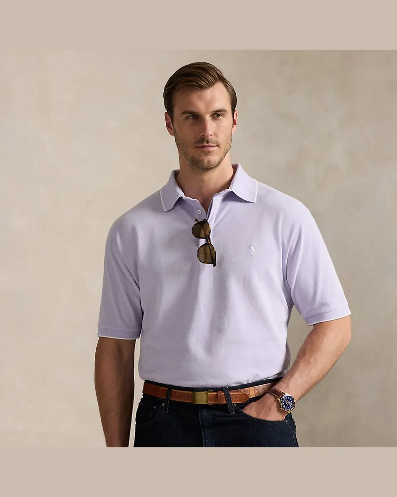 Ralph Lauren Große Größen - Poloshirt aus Stretch-Oxford-Piqué Purple