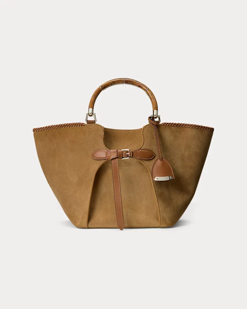 Ralph Lauren Tragetasche  Ralph Lauren aus Kalbswildleder Brown