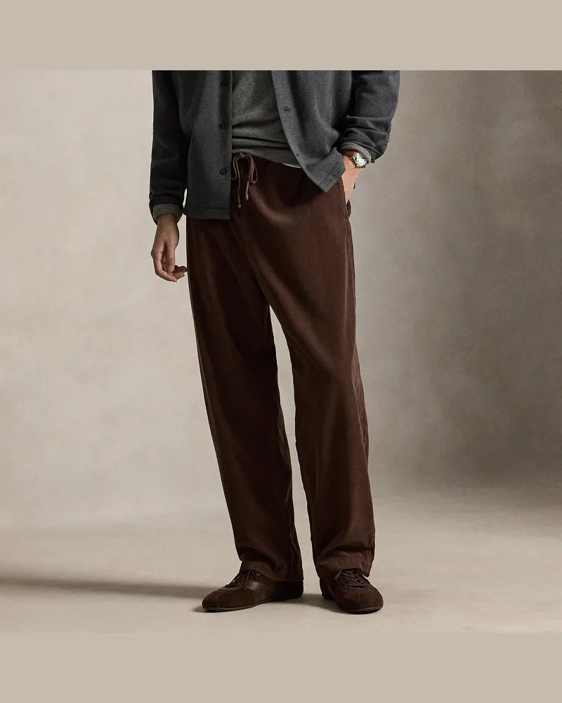 Ralph Lauren Relaxed-Fit Kordsamthose Ellison Brown
