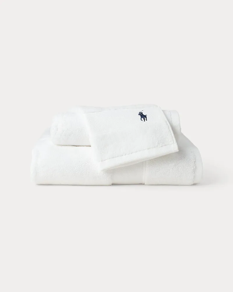 Ralph Lauren Home Das Polo-Handtuch und Badematte White