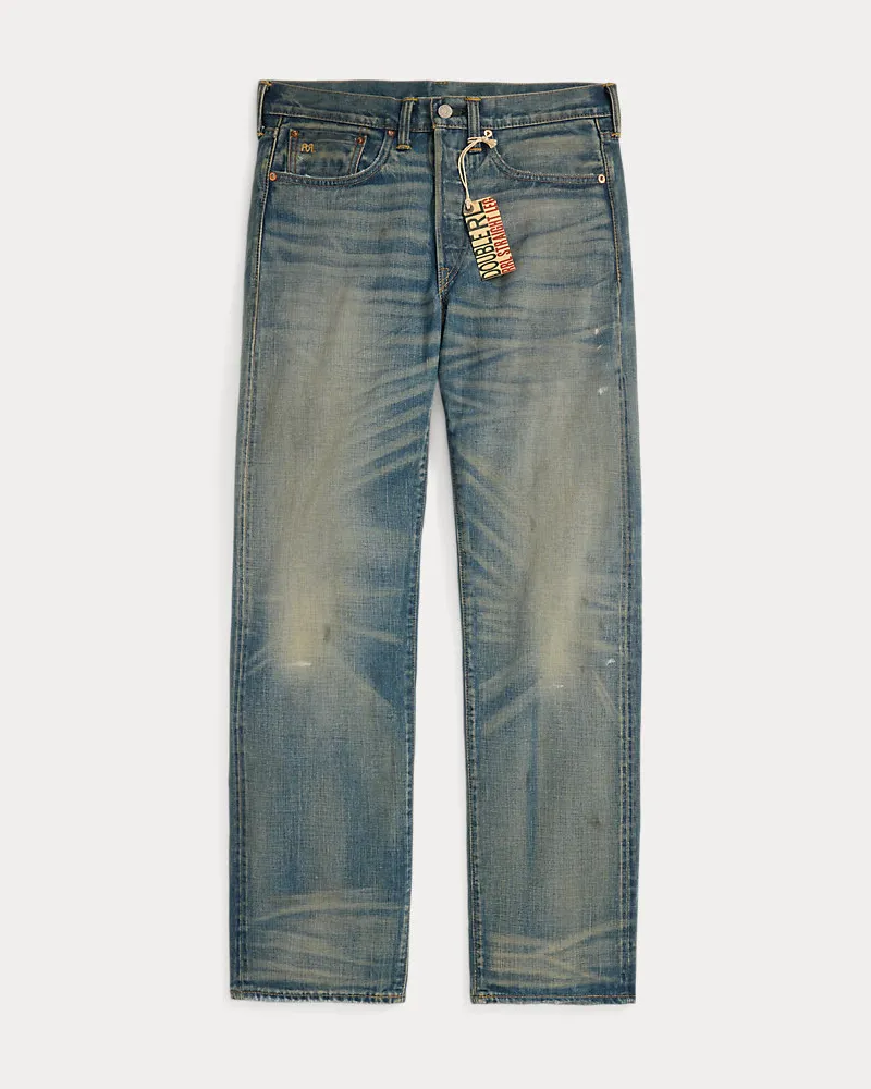Ralph Lauren Straight-Fit Selvedge-Jeans Milner Blue
