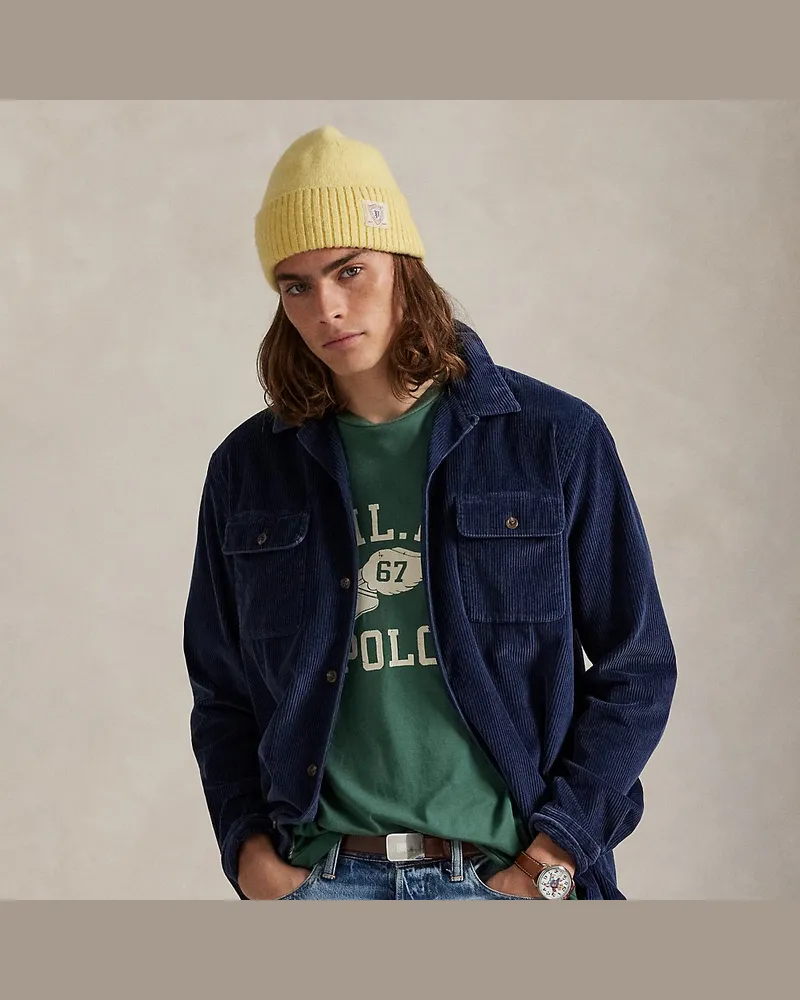 Ralph Lauren Classic-Fit Kordsamthemd Blue